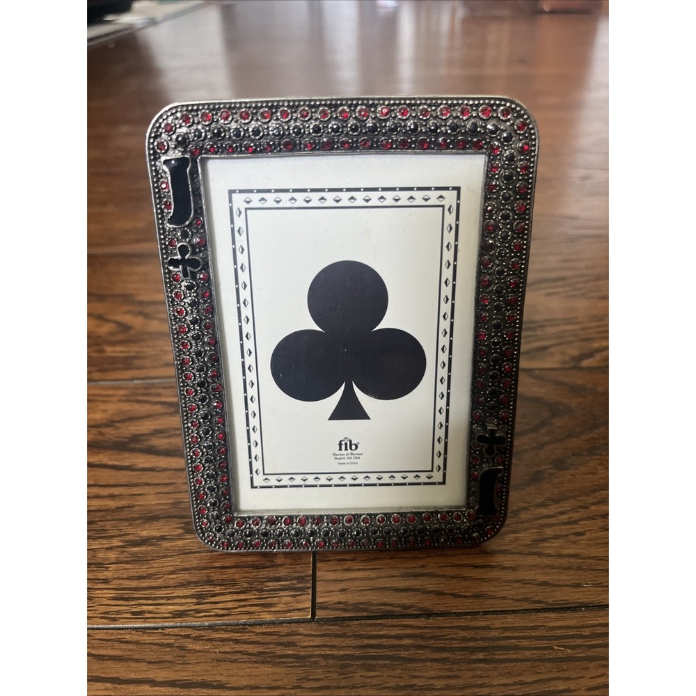 VTG Burton & Burton Fib Jack Of Clubs‎ Picture Frame 4.5" X 3"